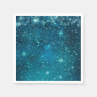 Blå kosmisk rymd stjärnhimmel