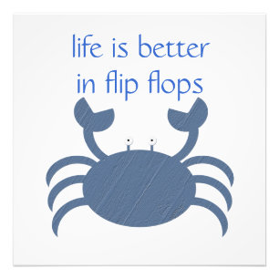 Blå krabba fototryck