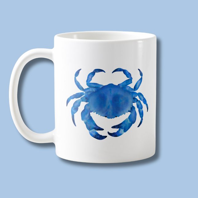 Blå krabba kaffemugg (Bue crab coastal crustacean mug)