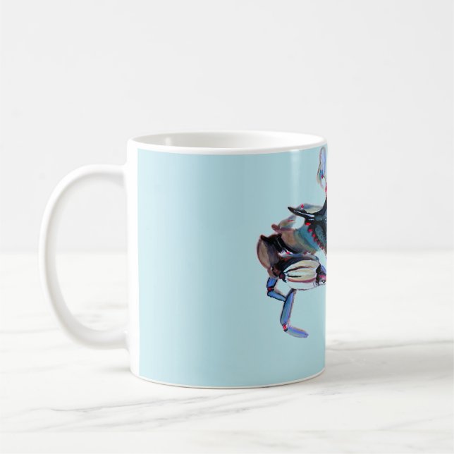 Blå krabba mugg (Vänster)