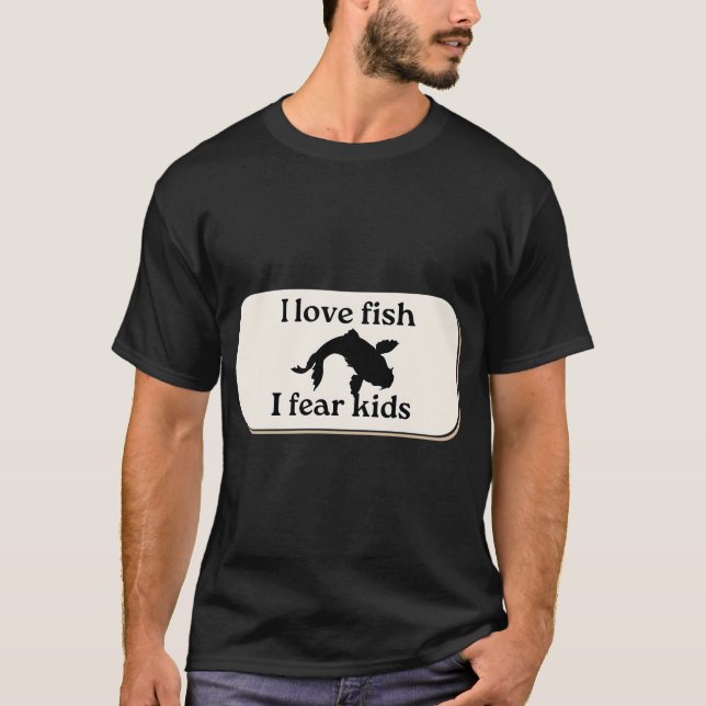 Blå krabbor biter t shirt (Framsida)