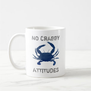 Blå krabbor - ingen Crabby Attitudes Kaffemugg