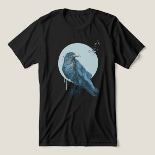Blå kråka T-Shirt