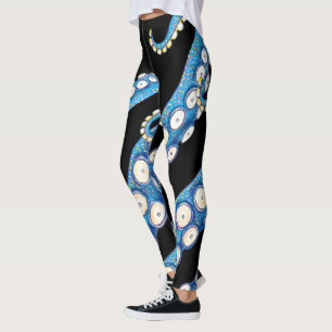 Blå kraken Octopus Tentacles Art Leggings