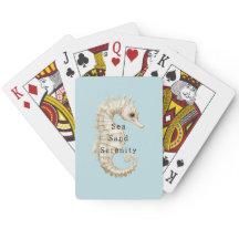 Blå Kräm Sjöhästar Hav Skal Bröllopsdusch