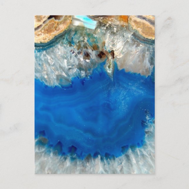 blå kristaller vykort (Framsida)