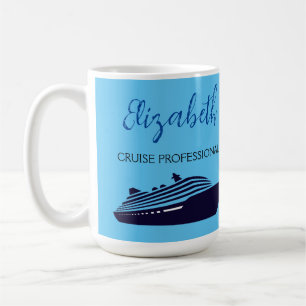 Blå kryssningskaffe Professionell Mugg Kopp