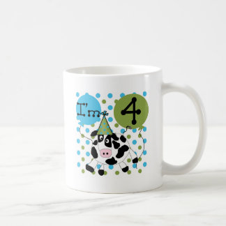 Blå kummelskjortor och 4e födelsedagen-skjortor kaffemugg