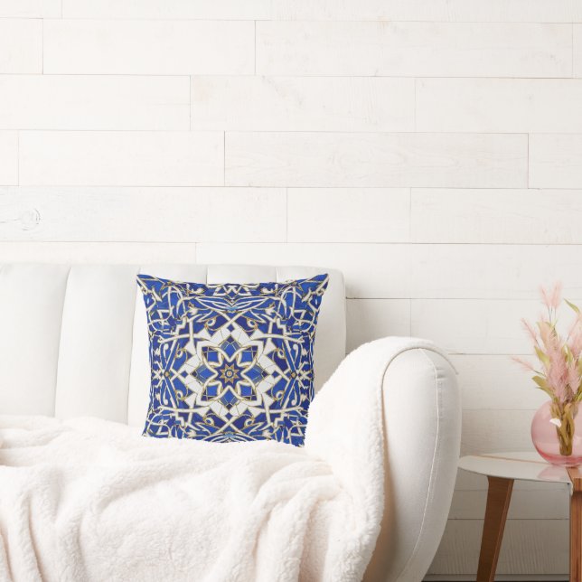 blå kunglig mosaik kudde (Soffa)