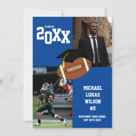 Blå kungörelse om fotbollen Studenten Inbjudningar