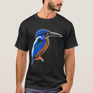 Blå kungsfiskare t shirt