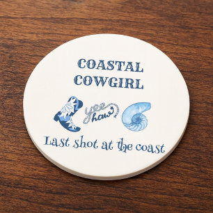 blå kustcowboyflicka underlägg