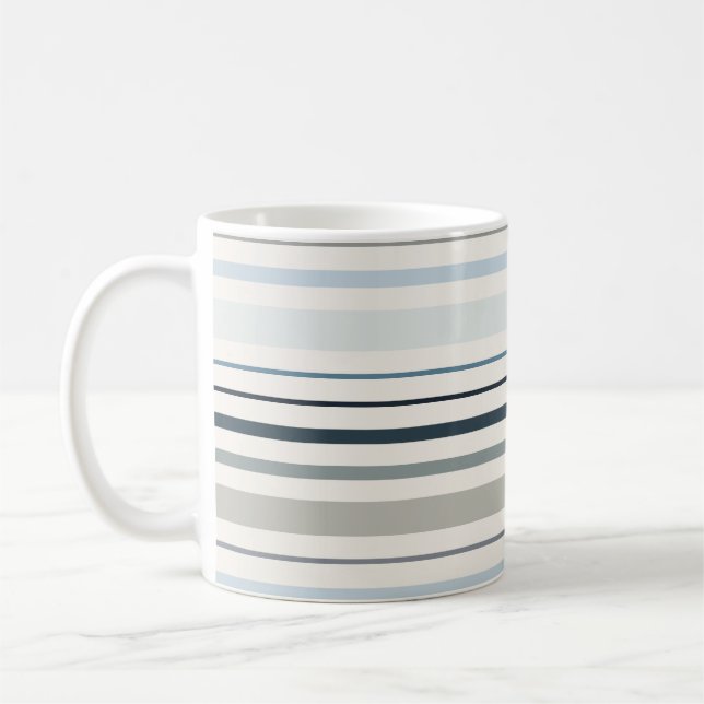 Blå kustränder kaffemugg (Vänster)