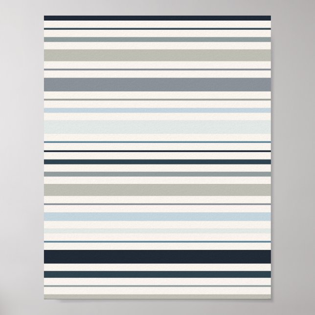Blå kustränder poster (Framsidan)