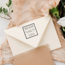 Blå kvadrat | Art Deco-Returadress