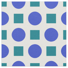 Blå kvadrater av polka dots och grönt tyg
