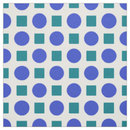 Blå kvadrater av polka dots och grönt tyg