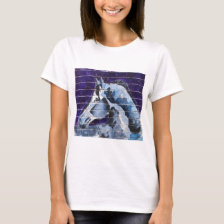 Blå kvadrerar Logan blålinjen T Shirt