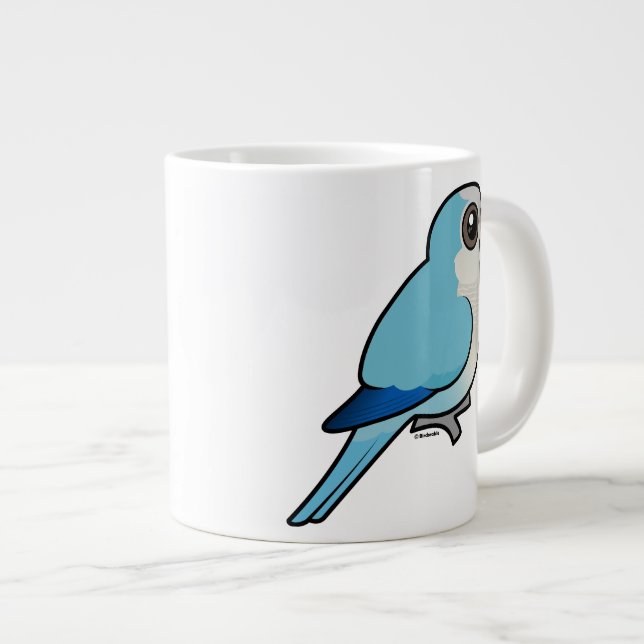 Blå kvarterare jumbo mugg (Framsida höger)