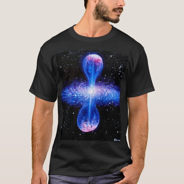 Blå kvasar t shirt (Framsida)