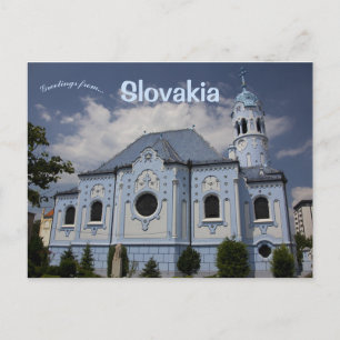 Blå kyrkan Bratislava Slovakien Vykort