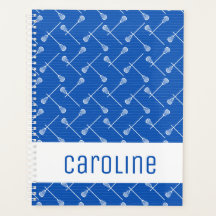 Blå lacrosse White Sticks Patterned