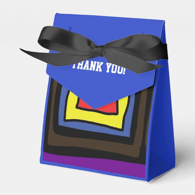 blå låda för tack presentaskar (Framsidan Sidan)