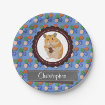 Blå lägg till din namnhamster Påsk