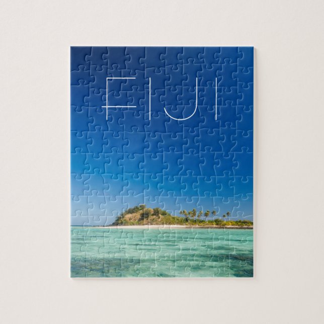 Blå lagun landskapsbild, Fiji Pussel (Vertikal)
