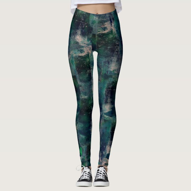 Blå Lagun Leggings (Framsida)