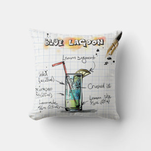 Blå lagun Pillow Kudde