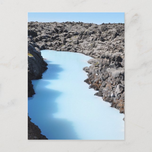 Blå lagunen i Islandet Vykort (Framsida)