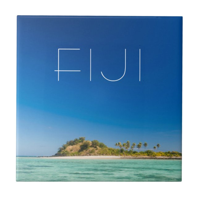 Blå lagunen landskapsbild, Fiji Kakelplatta (Framsidan)