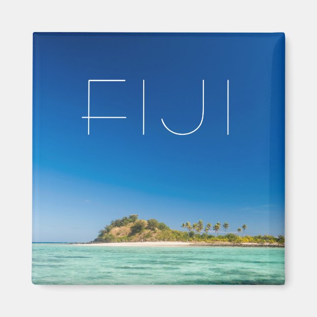 Blå lagunen landskapsbild, Fiji Magnet (Framsidan)