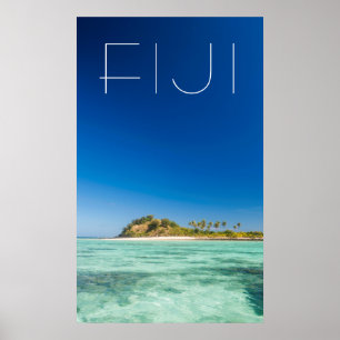 Blå lagunen landskapsbild, Fiji Poster