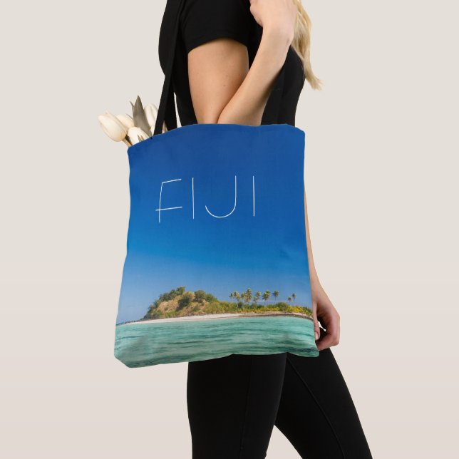 Blå lagunen landskapsbild, Fiji Tygkasse (Närbild)