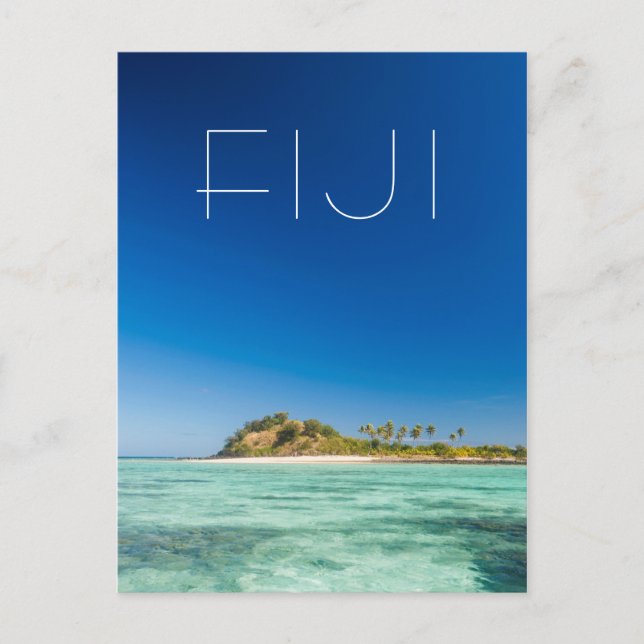 Blå lagunen landskapsbild, Fiji Vykort (Framsida)