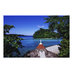 Blå lagunen, Port Antonio, Jamaica Fototryck