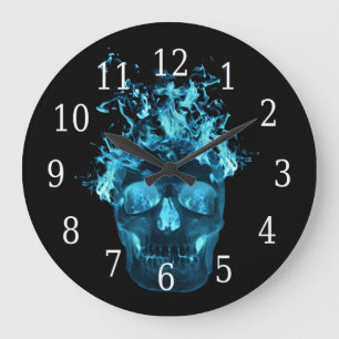 Blå lampa - Skullrunda klocka
