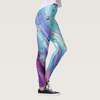 Blå leggings