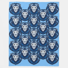 Blå Lejon emottagare Fleecefilt