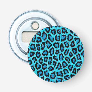Blå Leopard Pälsfläcks Mönster Flasköppnare