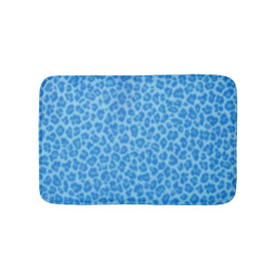Blå leopard Skriv ut badplatsmat Badrumsmatta