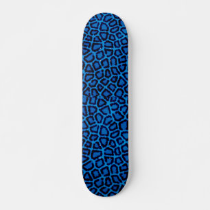 Blå leopard Skriv ut Skateboard