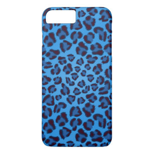 blå leopard texturmönster