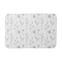Blå Lila Akvarell Vildblomma