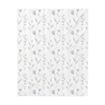 Blå Lila Akvarell Vildblomma