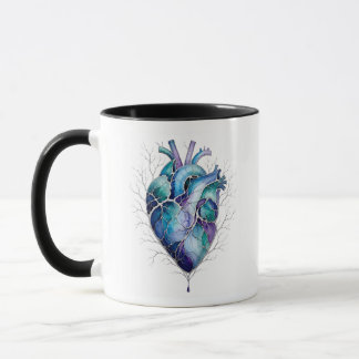 Blå & Lila Anatomisk Hjärt Mugg