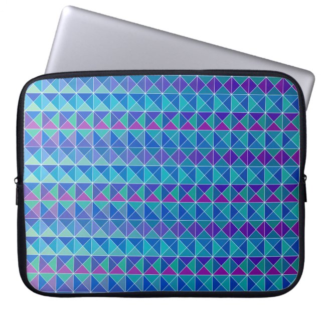 Blå Lila, blandning Laptop Fodral (Framsidan)