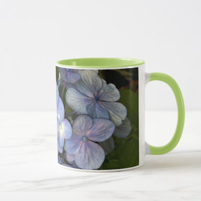 Blå Lila Hortensia Mugg (Höger)